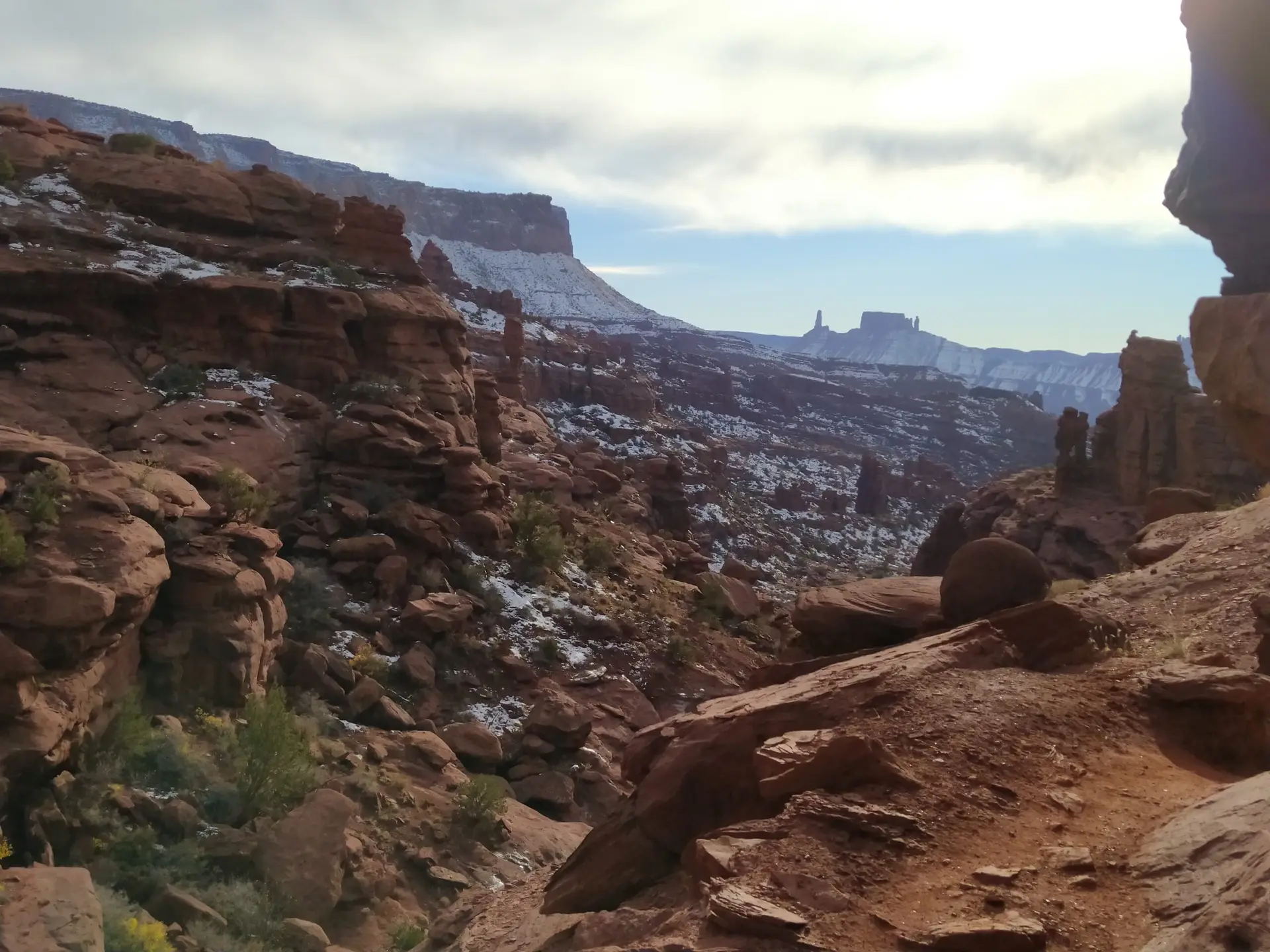 Desert landscape in Moab, Utah in the American West.